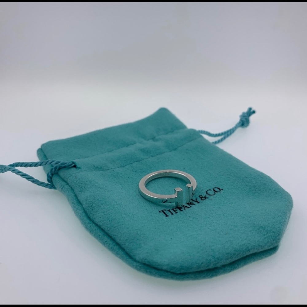 Tiffany & Co T Ring Size 6 - Picture 3 of 7